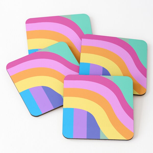 Item preview, Retro rainbow 60s 70s abstract retro pride rainbow, pride gift neon colors designed and sold by Orpaz Harush.