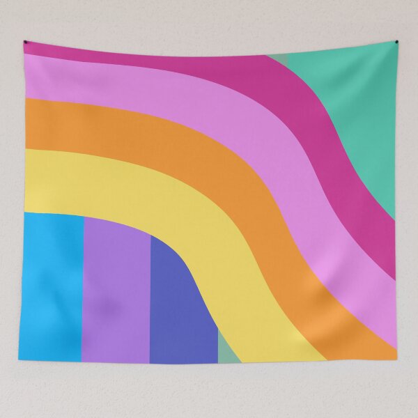 Item preview, Retro rainbow 60s 70s abstract retro pride rainbow, pride gift neon colors designed and sold by Orpaz Harush.