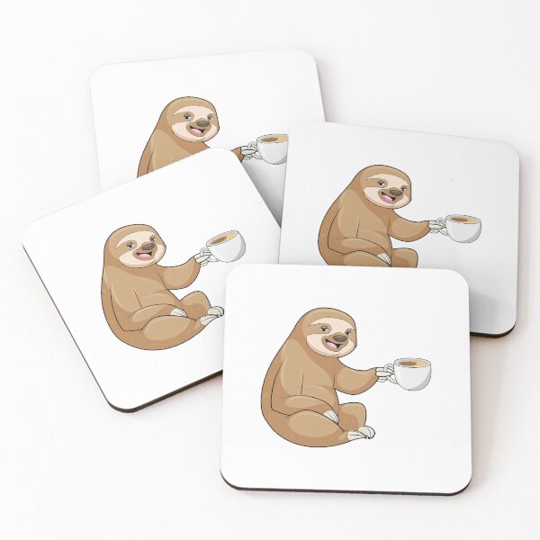 Item preview, Sloth with Cup of Coffee designed and sold by Snabdesign84.