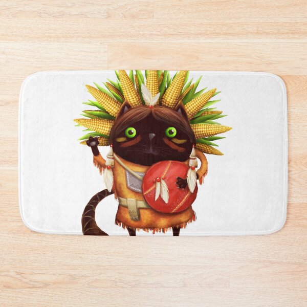 Item preview, cat indian chief designed and sold by MaryshaArt.