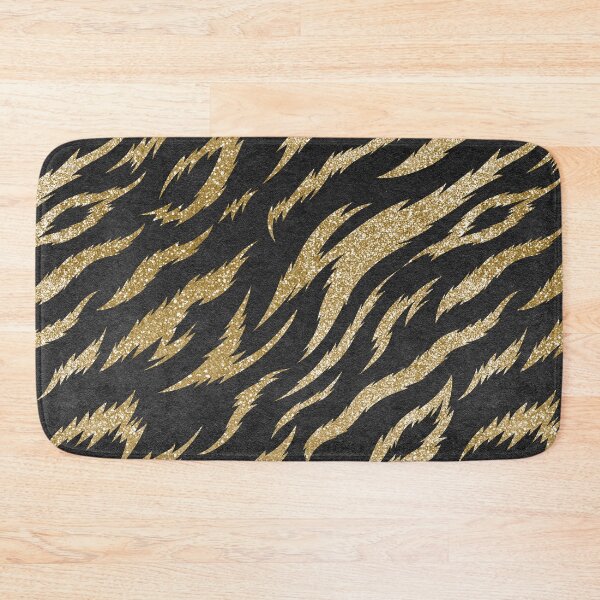 Item preview, Tiger gold seamless pattern, abstract animal print designed and sold by Sneh Universe.