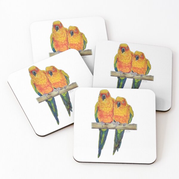 Item preview, Sun conures - pastel version designed and sold by SylvieG18.