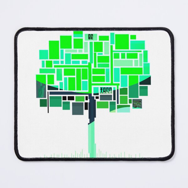 Item preview, NFT Be Tree Be Free Environmental theme delta green cubist tree 450 designed and sold by SpArtk.