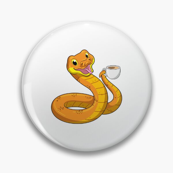 Item preview, Snake with Cup of Coffee designed and sold by Snabdesign84.