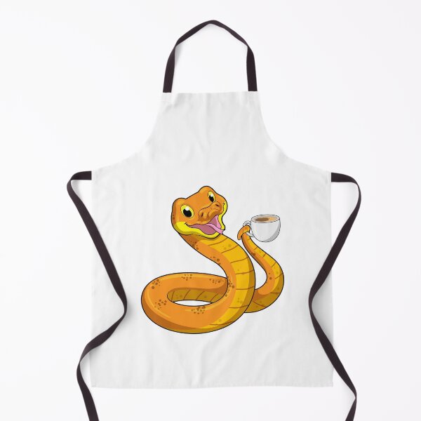 Item preview, Snake with Cup of Coffee designed and sold by Snabdesign84.