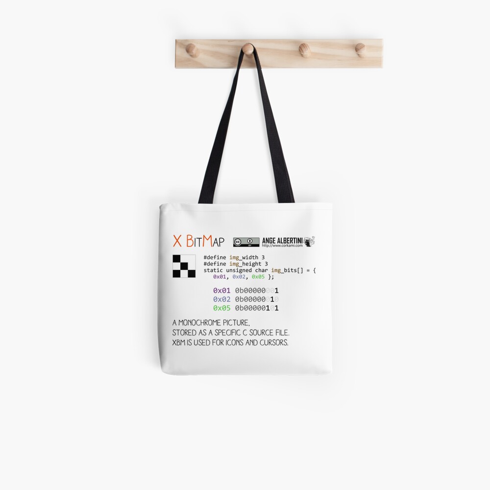 .XBM: X Bitmap Tote Bag