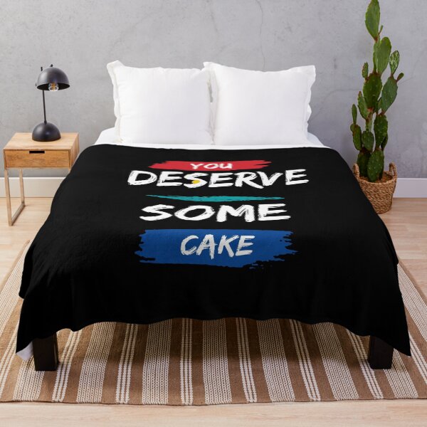 Item preview, You Deserve Some Cake - Motivational quote designed and sold by FancyZone.