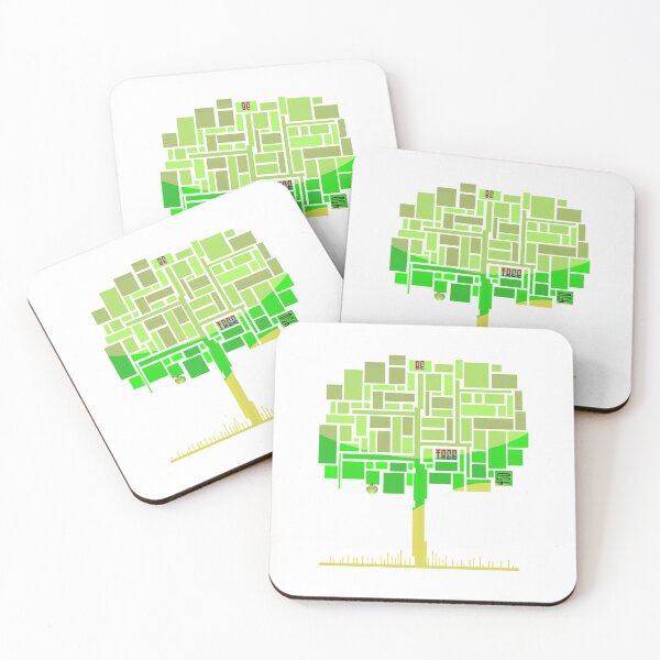 Item preview, NFT Be Tree Be Free Environmental theme orchard green cubist tree 450 designed and sold by SpArtk.