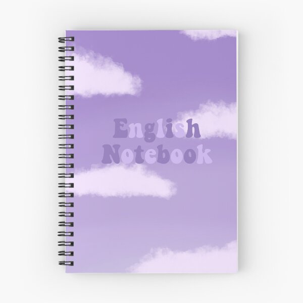 Item preview, Spiral Cloud English Notebook designed and sold by mia-studio.
