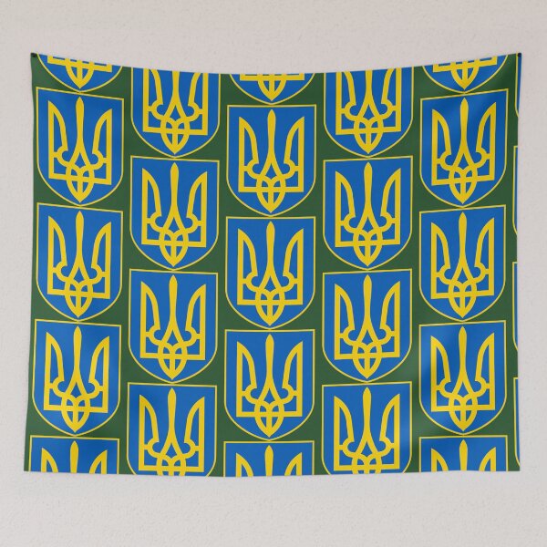 Item preview, Ukraine Soviet Socialist Republic Coat of arms of Ukraine Flag of Ukraine Ukrainian crisis, Flag designed and sold by DewdropGalaxy.