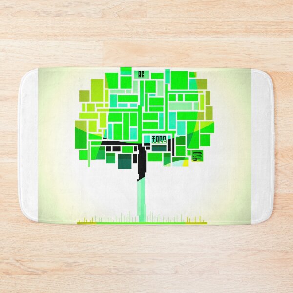 Item preview, NFT Be Tree Be Free Environmental theme perma green cubist tree 450 designed and sold by SpArtk.
