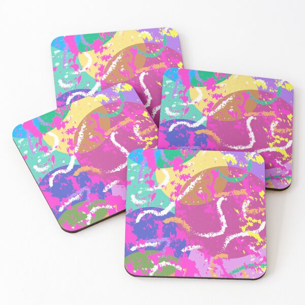 Item preview, Grunge abstract painting// Original hand-drawing, colorful good vibes painting designed and sold by Orpaz Harush.