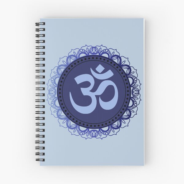 Item preview, Blue spiritual mandala om symbol designed and sold by Thegentleshop.