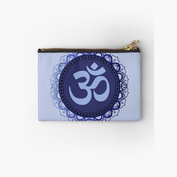Item preview, Blue spiritual mandala om symbol designed and sold by Thegentleshop.