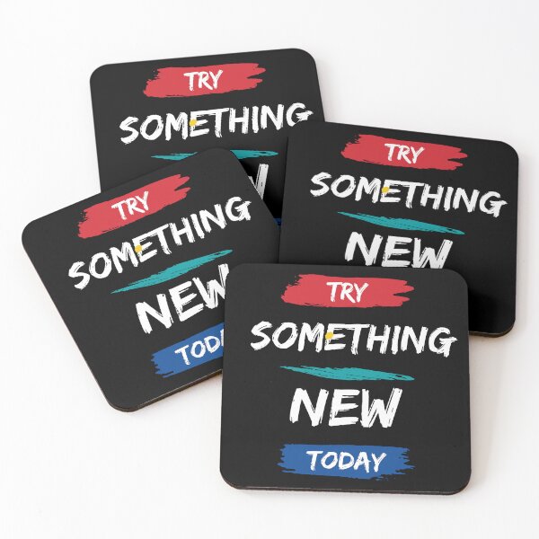 Item preview, Try Something New Today - Motivational quote designed and sold by FancyZone.