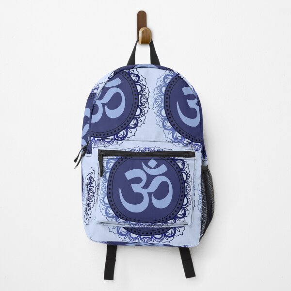 Item preview, Blue spiritual mandala om symbol designed and sold by Thegentleshop.