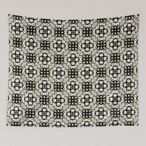 Item preview, Seamless Pattern - Subtle Hexagon Flowers designed and sold by Finding Fortuity.