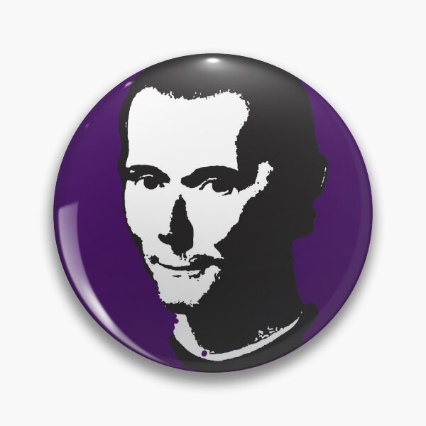 Item preview, Niccolo Machiavelli | Purple Machiavellianism Sticker designed and sold by PhilosophyWear.