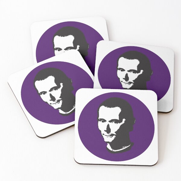 Item preview, Niccolo Machiavelli | Purple Machiavellianism Sticker designed and sold by PhilosophyWear.