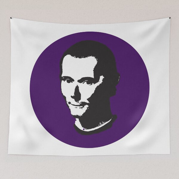 Item preview, Niccolo Machiavelli | Purple Machiavellianism Sticker designed and sold by PhilosophyWear.