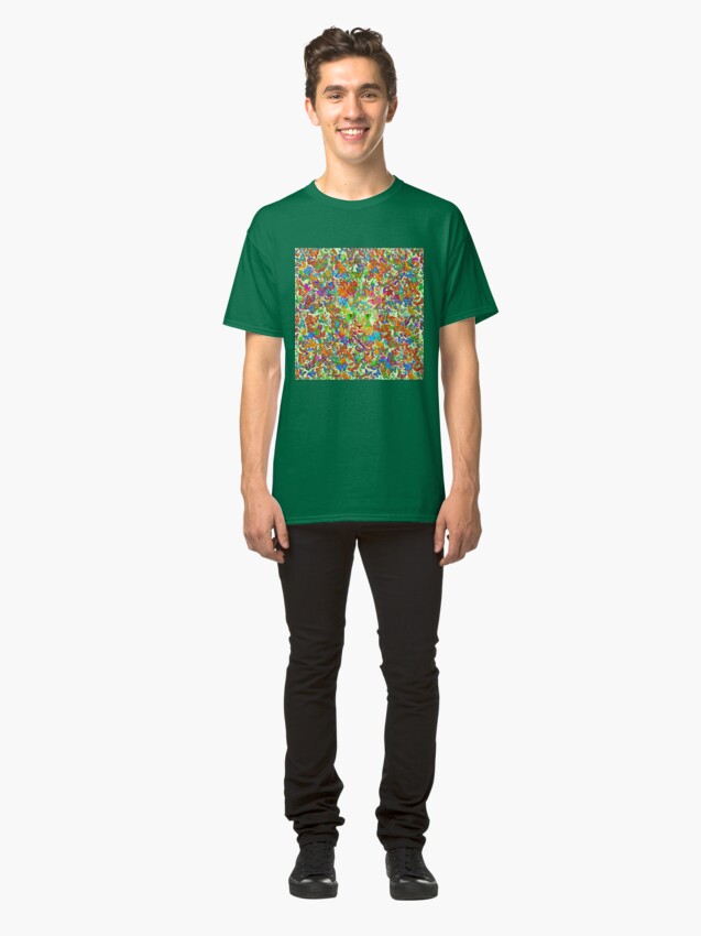 Alternate view of Hiding in butterflies Classic T-Shirt