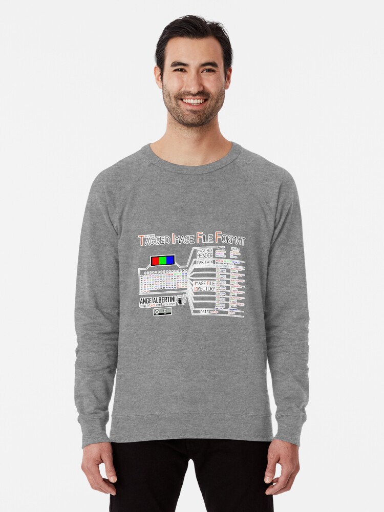 Alternate view of .TIFF : Tagged Image File Format (big endian) Lightweight Sweatshirt