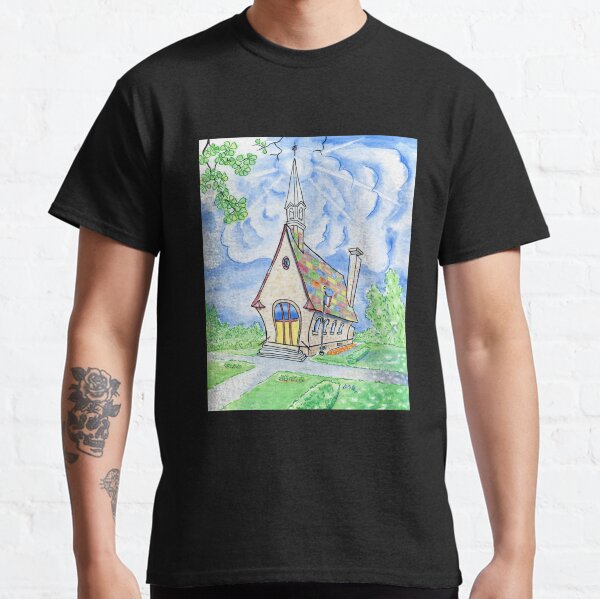 Grande Belle Vue , Grand Pre, Church, Acadian Classic T-Shirt