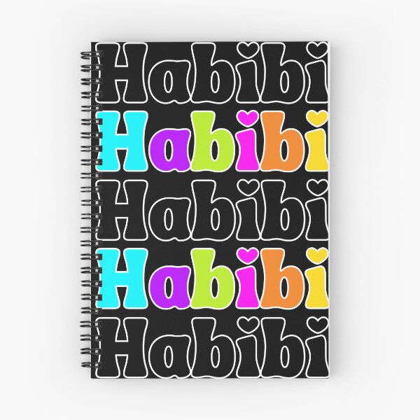 Item preview, Habibi rainbow colors and hearts designed and sold by Emily Roberts.