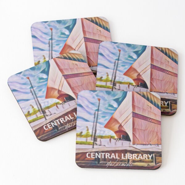 Item preview, Helsinki Central Library Oodi Kluuvi district FINLAND | Illustration Drawing Freestyle Watercolor designed and sold by studiodesigners.