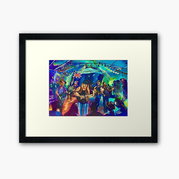 Australia Day Albert Hotel TCMF Simply Bushed Framed Art Print