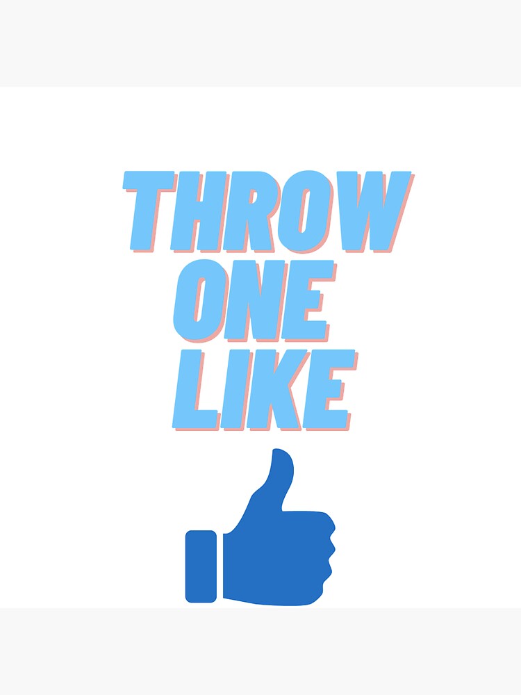 "Throw one like" Sticker for Sale by Sapko Redbubble