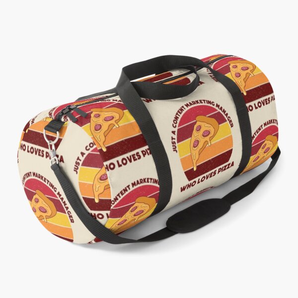 Item preview, Just a content marketing manager who loves pizza, dark text, funny marketer food lover, content marketing manager pizza designed and sold by SGS-.