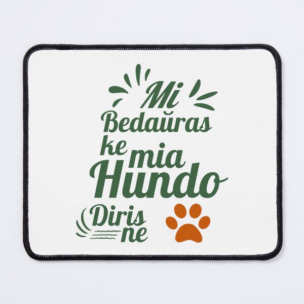 Item preview, Mi bedaŭras ke mia hundo diris ne (Hela) designed and sold by Zebastjan Johanzen.