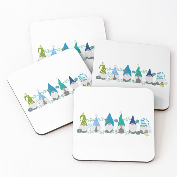 Aperçu de l'œuvre Gnomes bleus mignons créée et vendue par ArtbyJulieAnne.