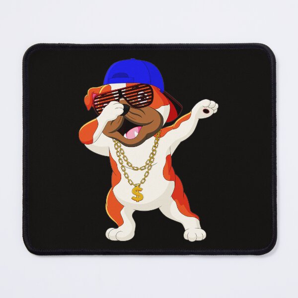Item preview, A Dabbing Pug With A Cap And A Necklace   designed and sold by Pugstuff.
