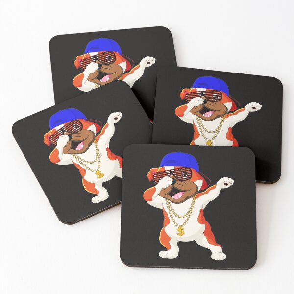 Item preview, A Dabbing Pug With A Cap And A Necklace   designed and sold by Pugstuff.
