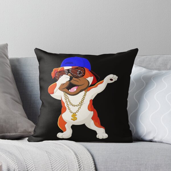Item preview, A Dabbing Pug With A Cap And A Necklace   designed and sold by Pugstuff.
