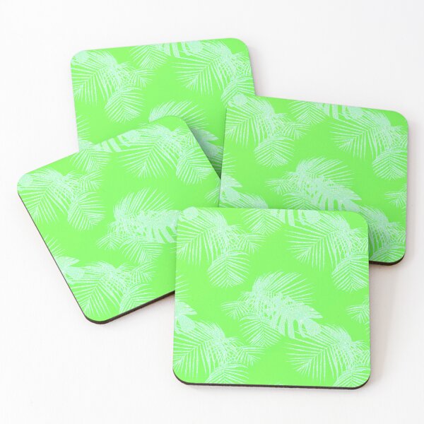 Item preview, Neon Lime Green Palm Leaves designed and sold by silviasunflower.