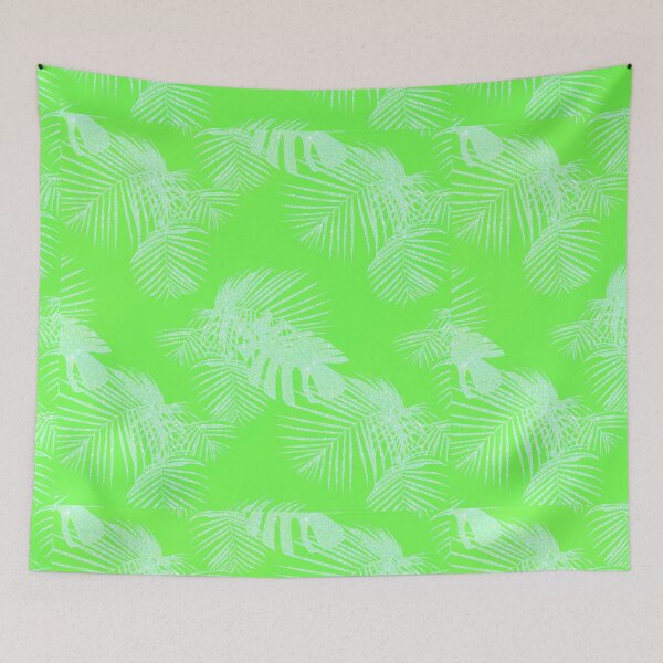 Item preview, Neon Lime Green Palm Leaves designed and sold by silviasunflower.