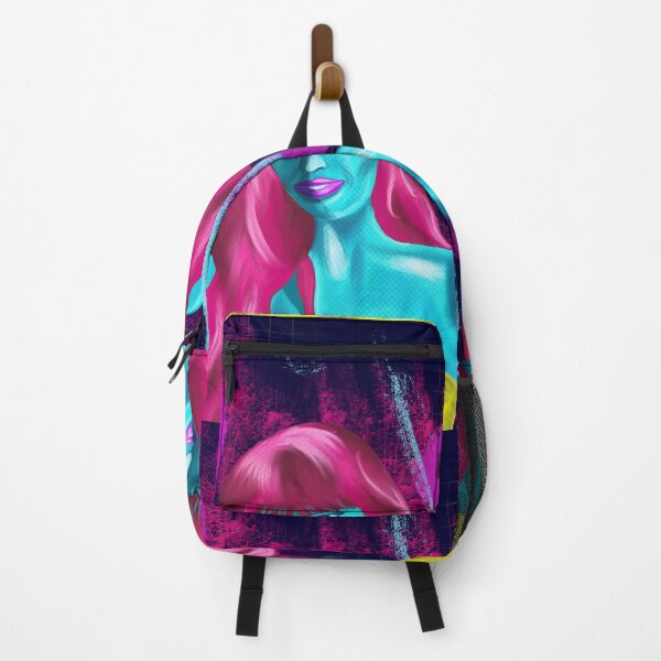 Item preview, Alien woman red hair- grunge abstract hand drawn Jameela Jamil illustration designed and sold by Orpaz Harush.