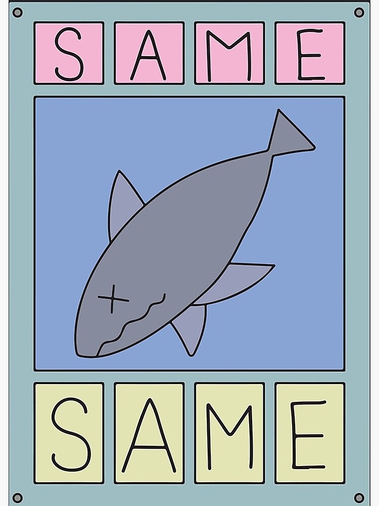 Discover Nichijou Same Shark Premium Matte Vertical Poster