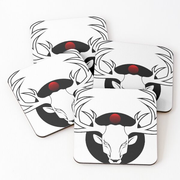 Item preview, white deer and bloody moon designed and sold by Jhnlr.