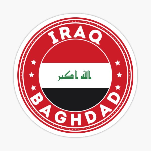 IRAQ Street Sign Iraqi flag city country road wall gift BAGHDAD