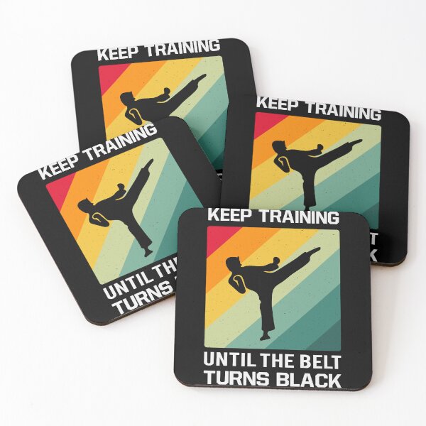 Item preview, Keep Training Until The Belt Turns Black Karate & Kong fu Lovers designed and sold by mohalaz.