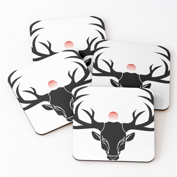 Item preview, Negative deer and rising sun designed and sold by Jhnlr.