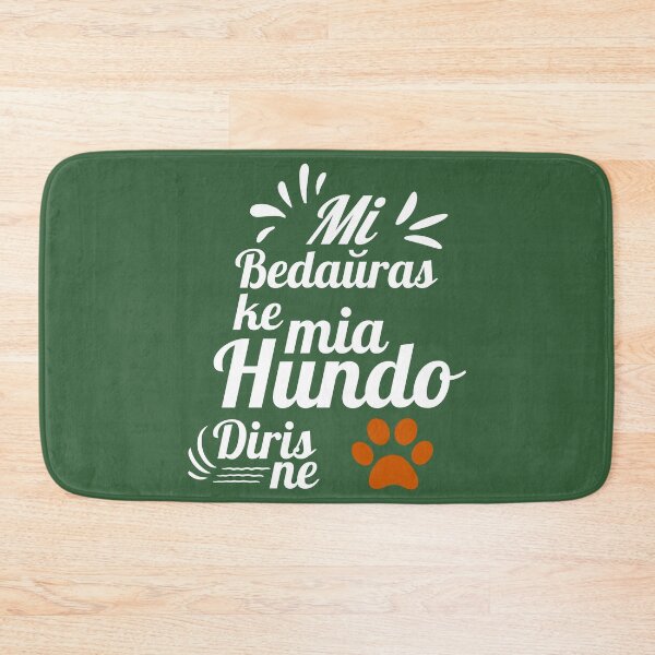 Item preview, Mi bedaŭras ke mia hundo diris ne designed and sold by Zebastjan Johanzen.
