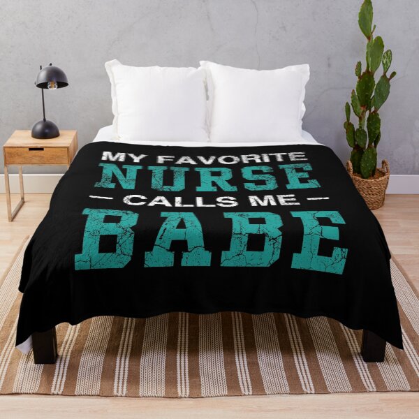 Item preview, Nursing Couple Love My Favorite Nurse Calls Me Babe Proud Husband of Nurse designed and sold by SweetbeStore.