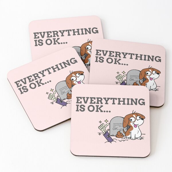 Item preview, Everything Is Okay Dead and Dog Sarcasm designed and sold by mrkedi123.