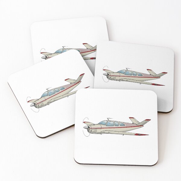 Item preview, V Tail Beechcraft Bonanza (Red) designed and sold by RampRatGear.