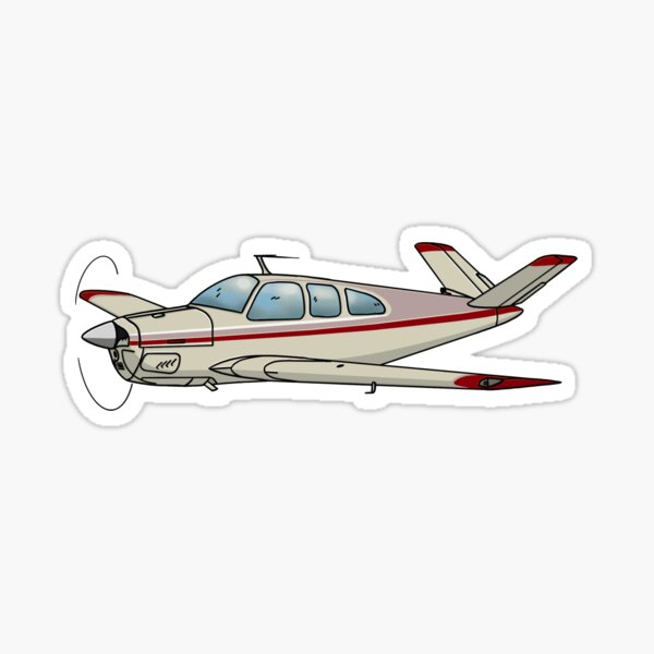 Item preview, V Tail Beechcraft Bonanza (Red) designed and sold by RampRatGear.